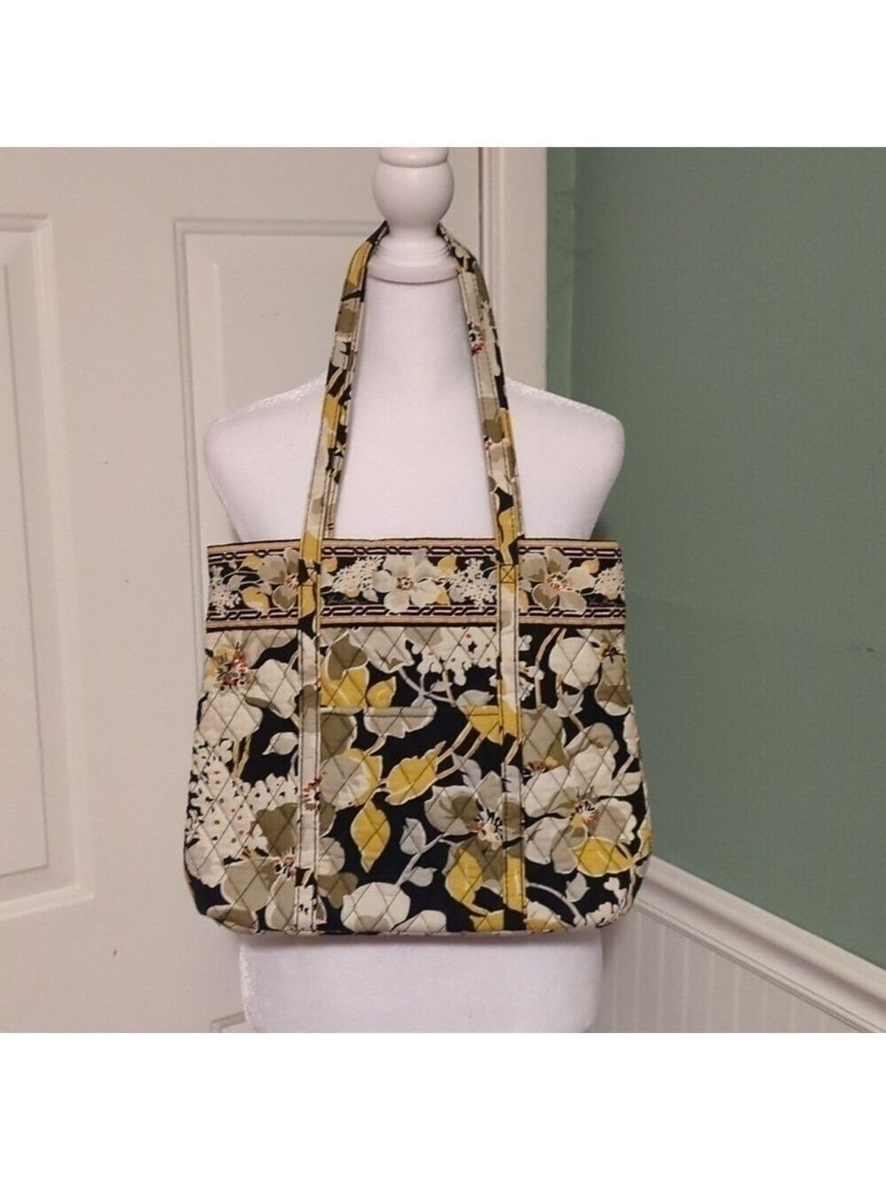 Vera Bradley Medium Quilted Floral Tote Bag